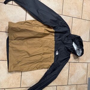 The North Face Black and Tan Windbreaker